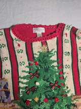 Casual Corner Limited Edition Vintage Christmas Tree Sweater - Image 2