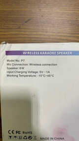 Tifuoio P7 Wireless Karaoke Speaker with 2 Microphones Joel 19 - Image 3