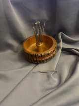 Ellwood Rusticware Wood Nut Bowl with Nutcracker and Picks - Image 1