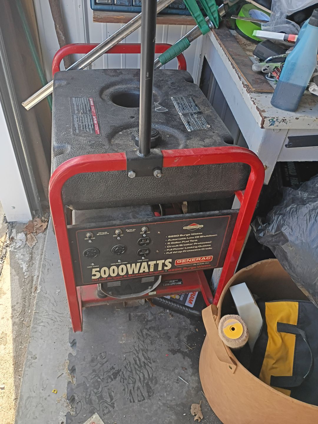 Generac 5000 Watt Portable Generator with Briggs & Stratton Engine