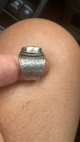 Artisan Handmade Sterling Silver Ring with stunning faceted citrine gem - Image 3