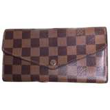 Louis Vuitton Sarah Wallet Damier Ebene Brown & Pink - Image 1