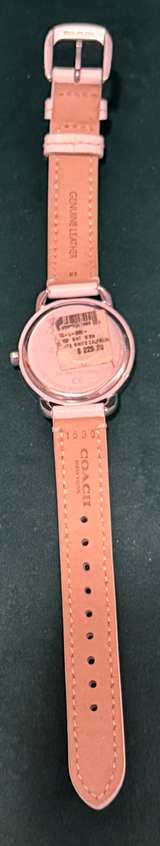 Coach Delancey White Leather Watch with Crystal Bezel - Image 2