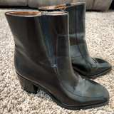 Franco Sarto Black Leather Ankle Boots - Image 5