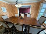Traditional Wood Dining Table Set - Image 1