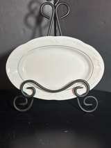 Walbrzych Poland Casa Oro White 13" Oval Platter - Image 1