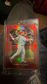 2020 Panini Prizm Albert Pujols Red Prizm #51 - Image 2