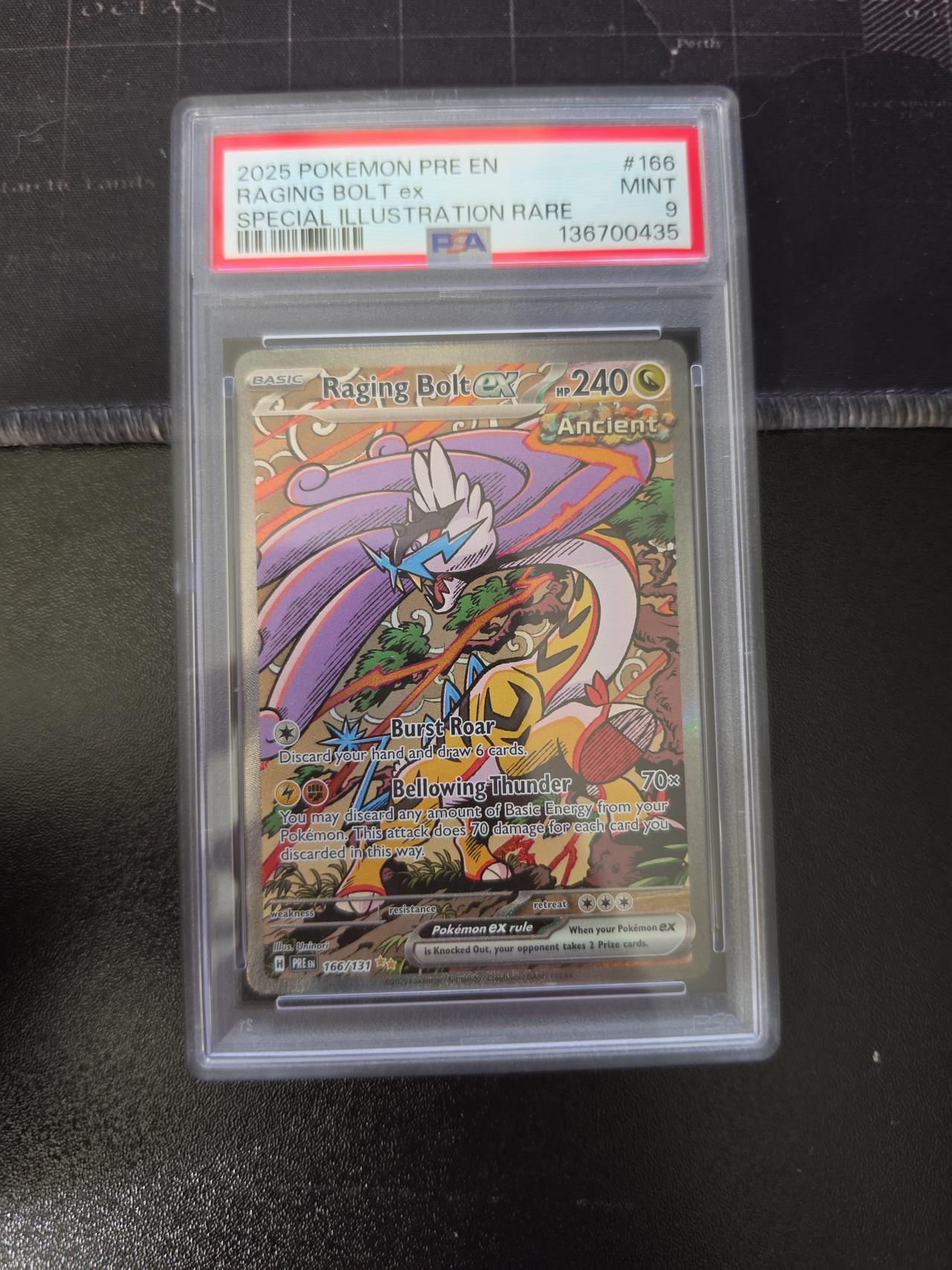 Pokémon TCG Raging Bolt ex Temporal Forces 166/131 PSA 9