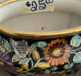 Helen BH Belgium Hand Painted Floral Ceramic Bowl - Image 1
