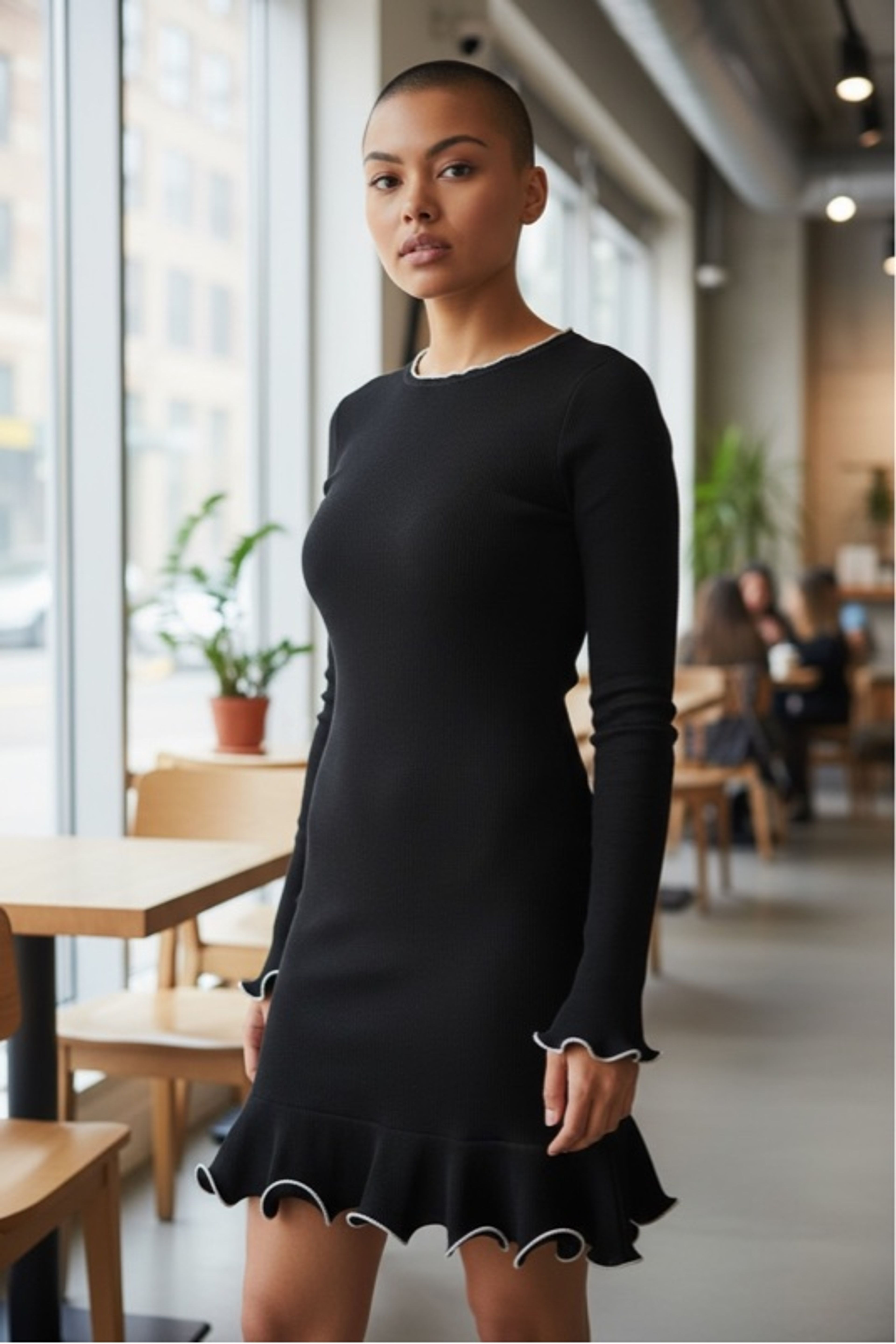 828 Boutique Emma Black Mini Dress