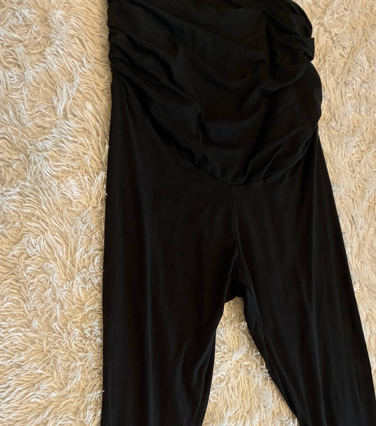 Black Over-the-Belly Maternity Leggings