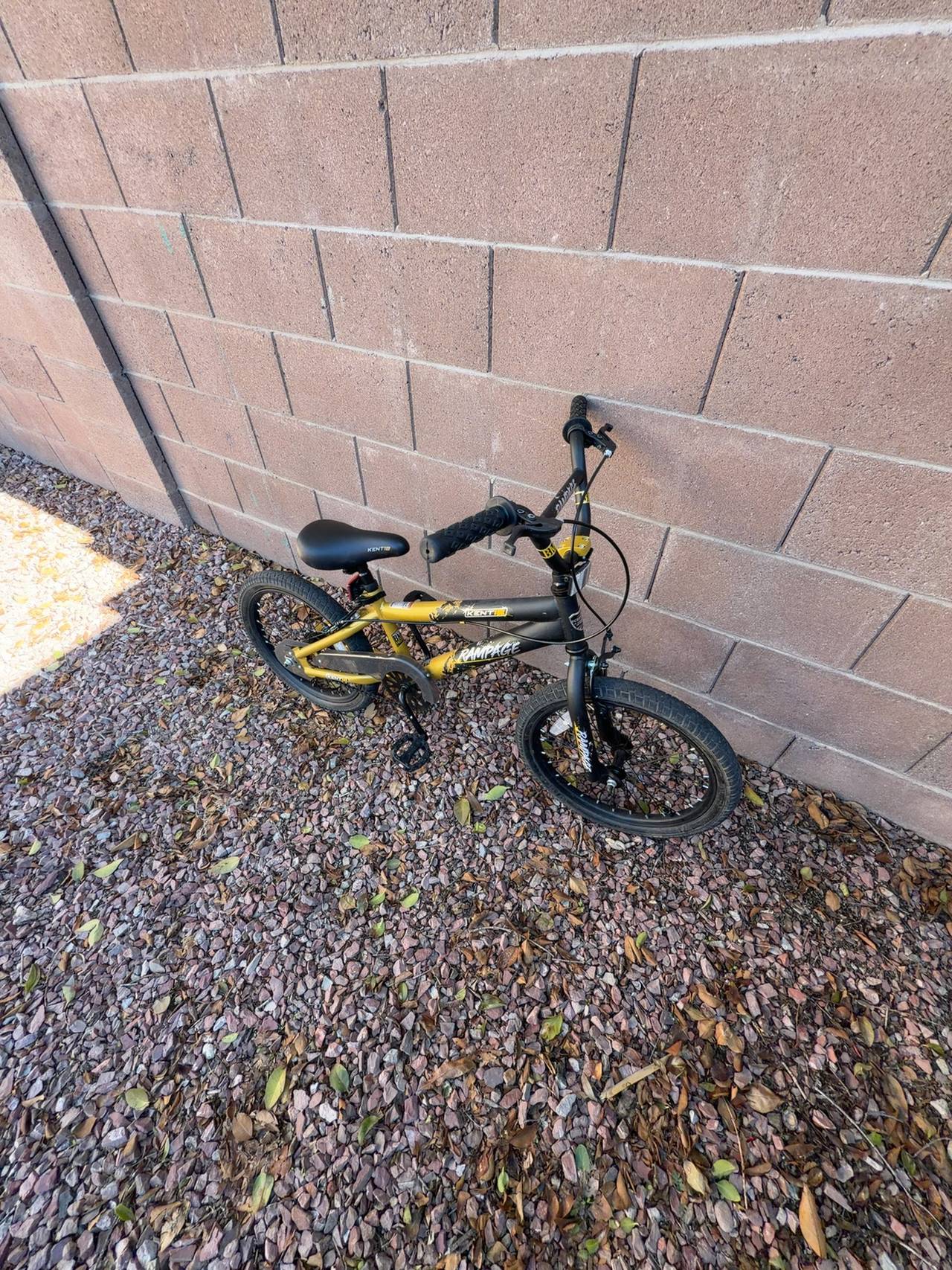 Kent Rampage BMX Bike 18" Gold/Black