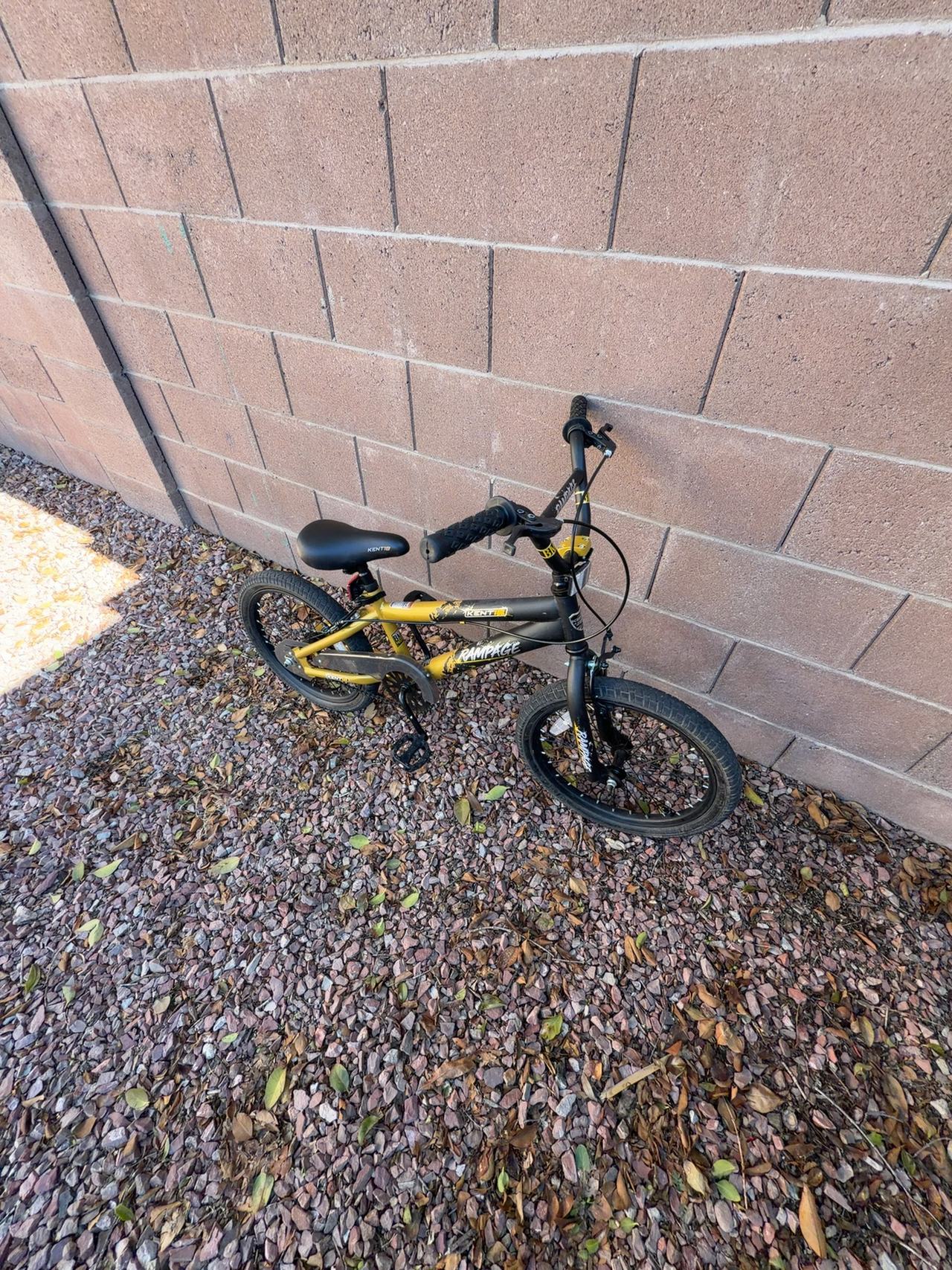 Kent Rampage BMX Bike 18" Gold/Black