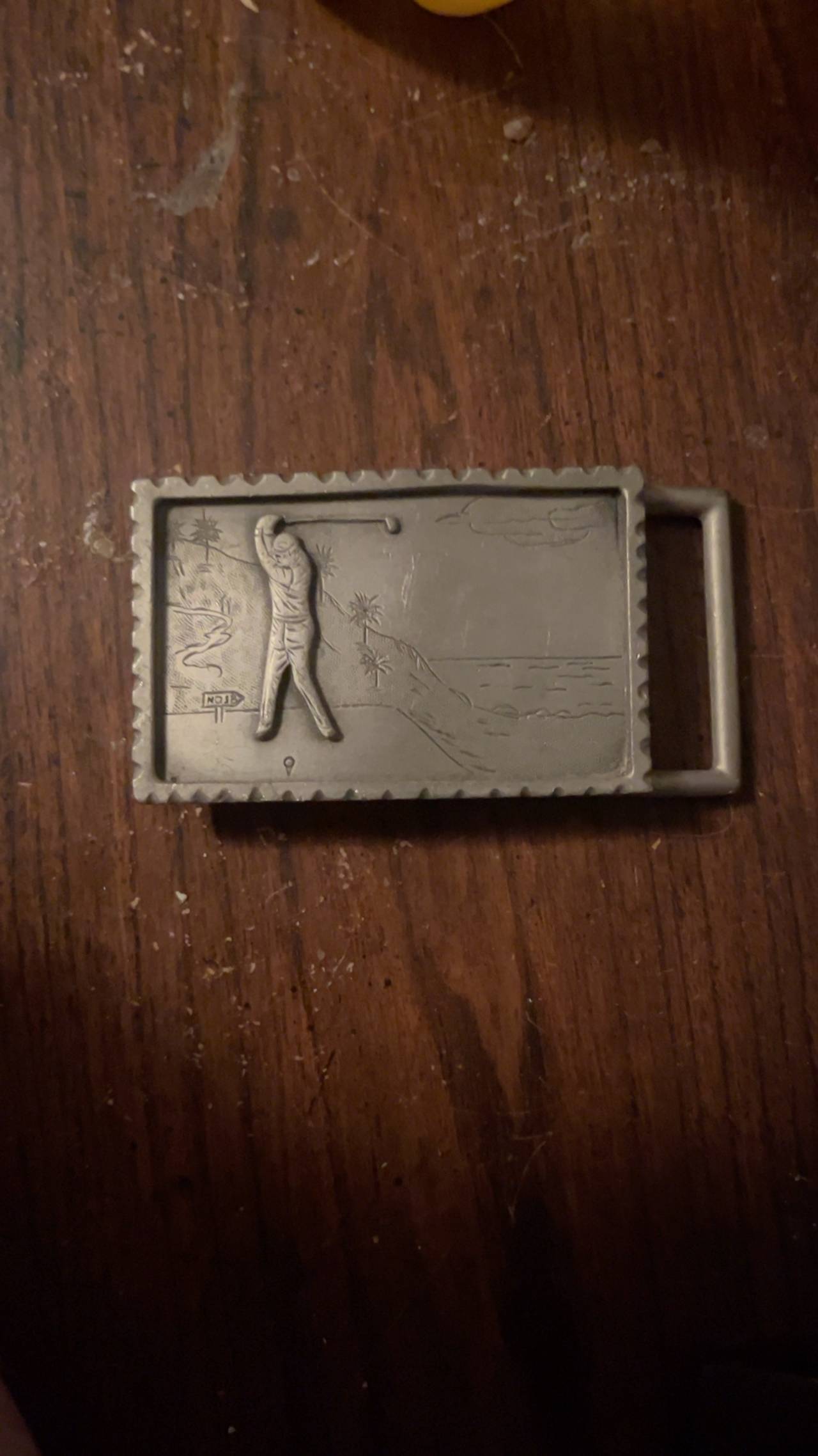 Siskiyou Buckle Co. The Great Sport of Golf Vintage Pewter Belt Buckle