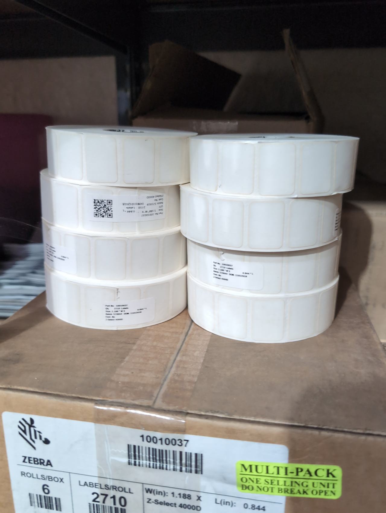 Zebra Z-Select 4000D Direct Thermal Labels 10010037