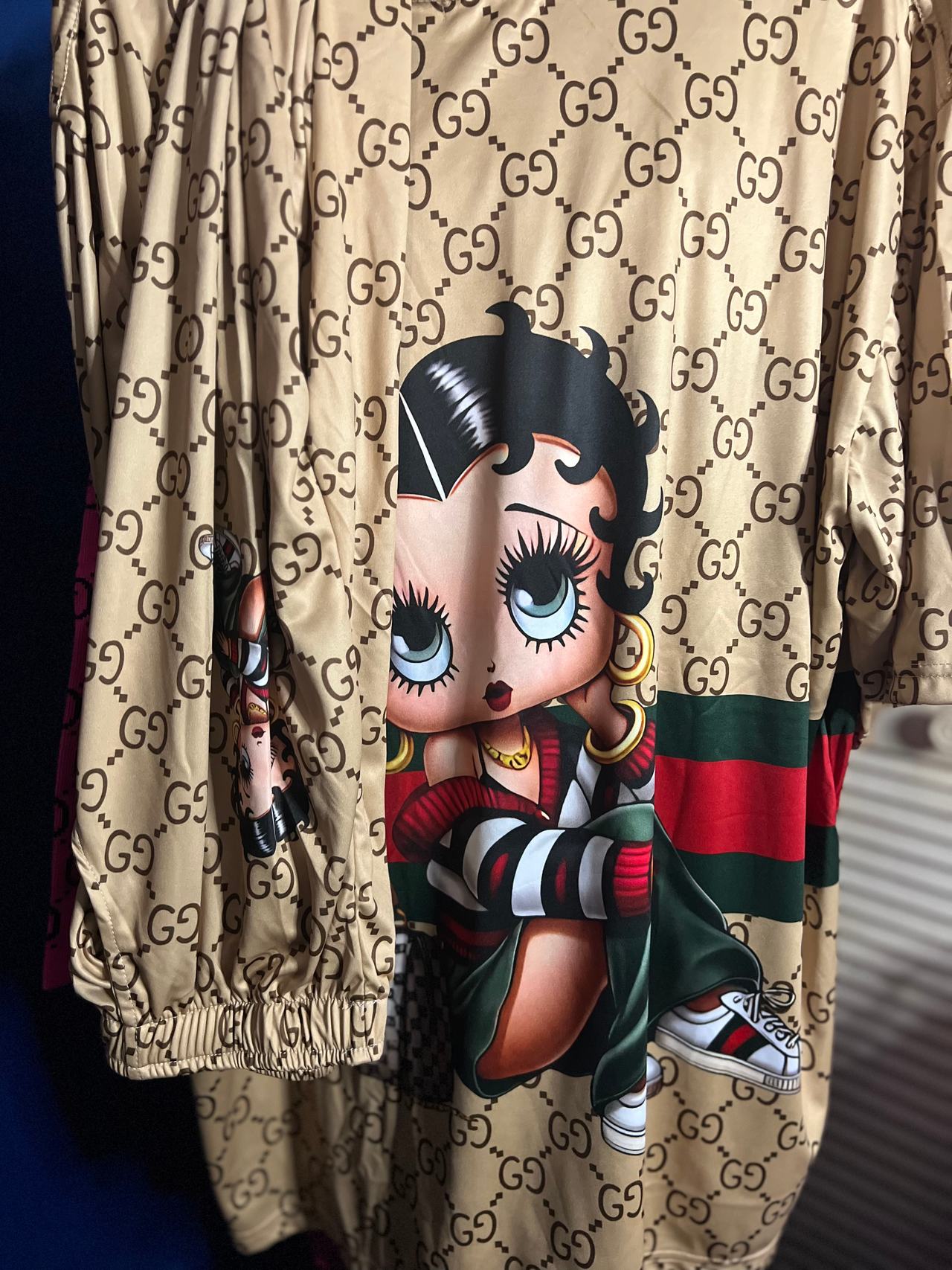 Betty Boop x Gucci-Inspired Graphic Shirt