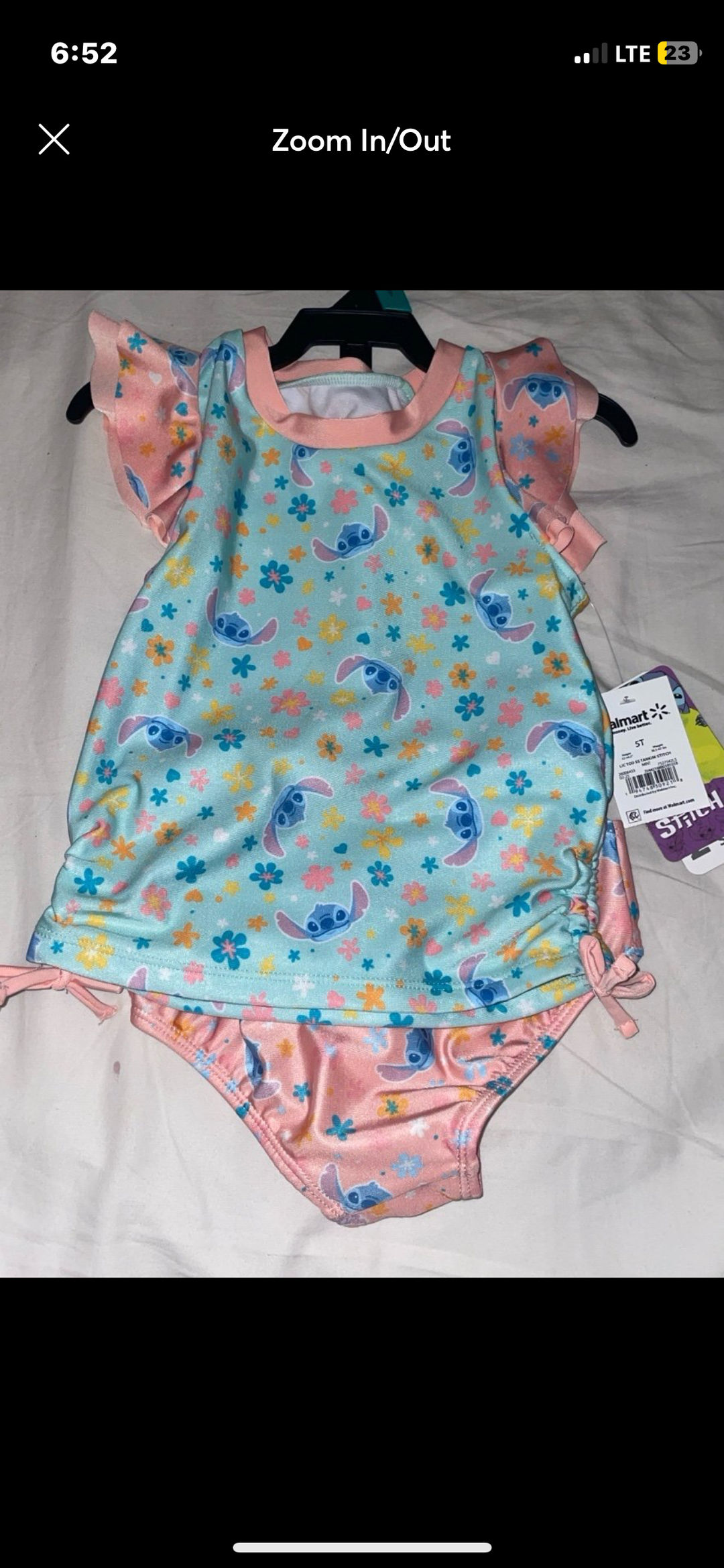 Disney Lilo & Stitch Girls Tankini 2-Piece Swimsuit Set 5T