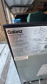 Galanz 3.1 Cu Ft Two Door Mini Fridge with Freezer Stainless Steel - Image 4