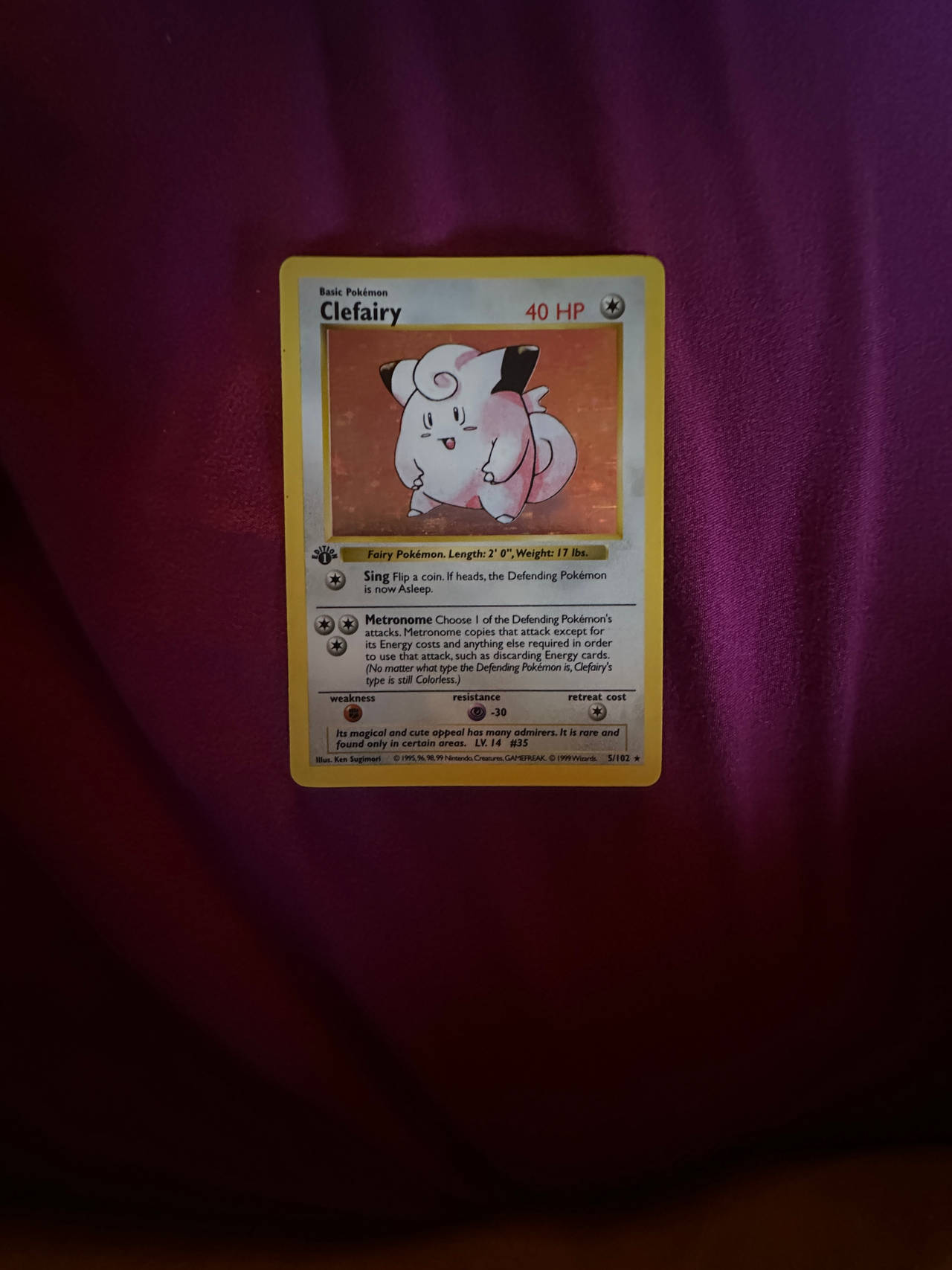 Clefairy Pokémon Card