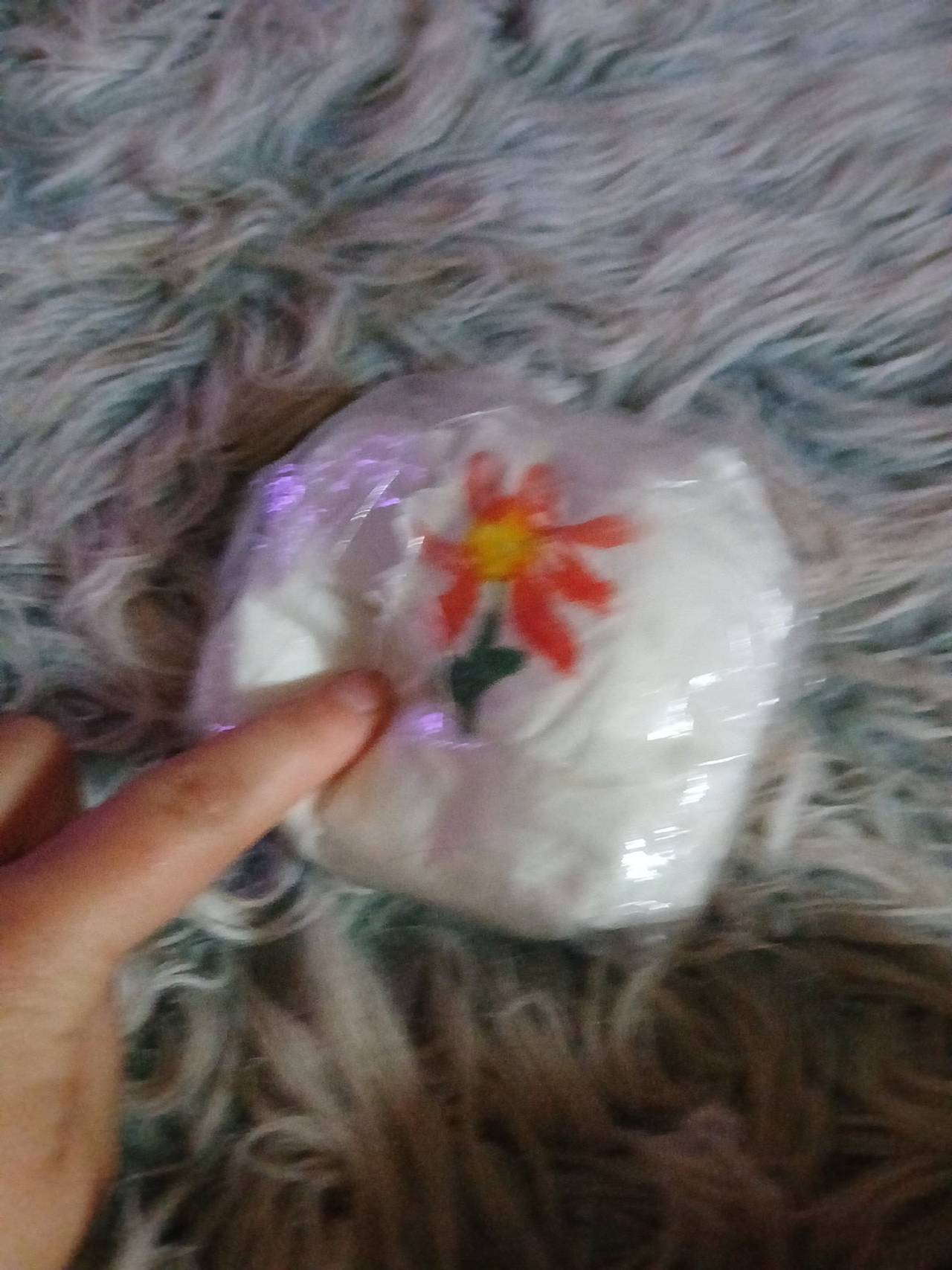 Embroidered Flower Fabric Item