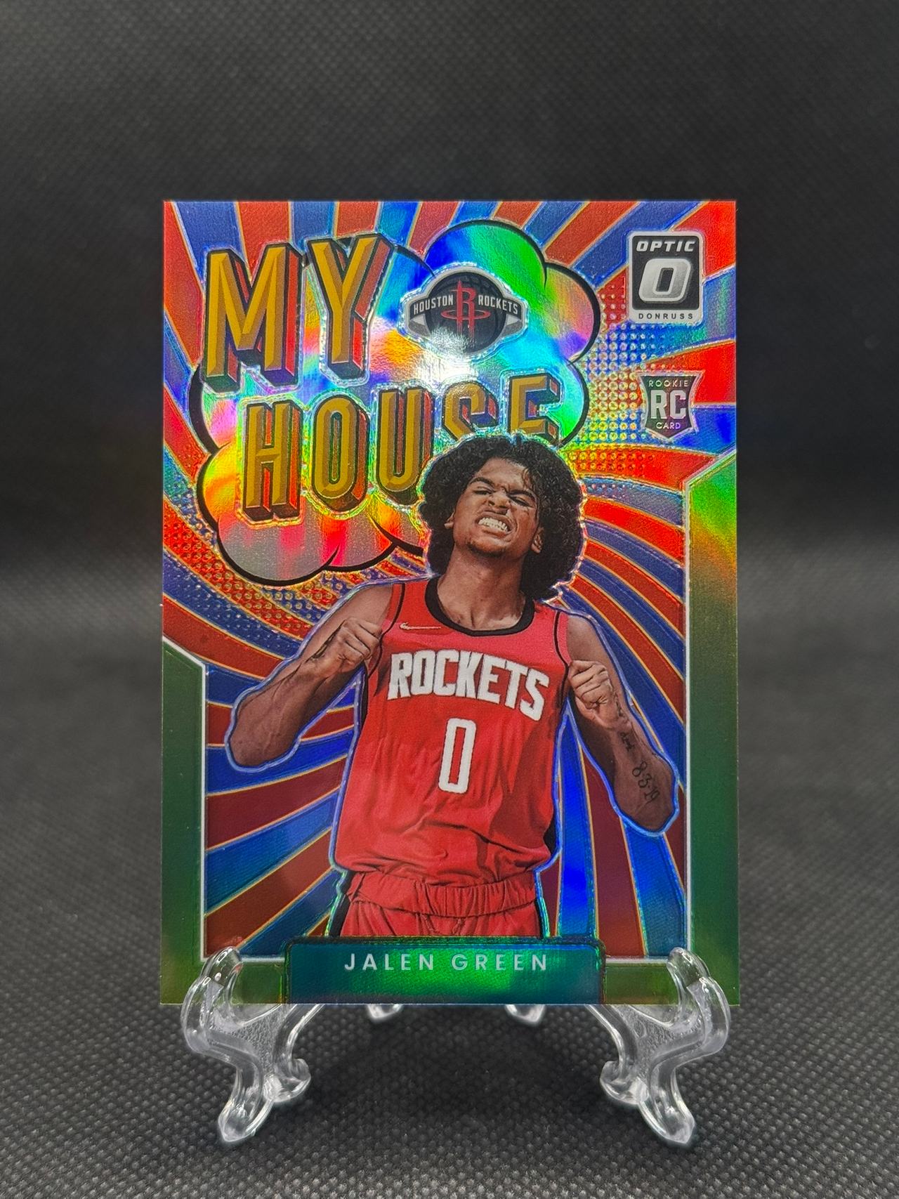 2021-22 Donruss Optic Jalen Green My House Lime Green Prizm #27 /149 RC
