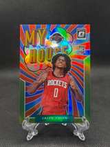 2021-22 Donruss Optic Jalen Green My House Lime Green Prizm #27 /149 RC - Image 1