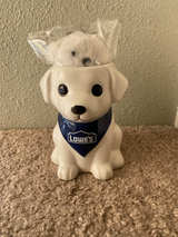 Lowe's Puppy Dog Ceramic Planter with Plush - Image 1