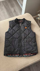 Hooey Men's Black Quilted Vest - Image 1