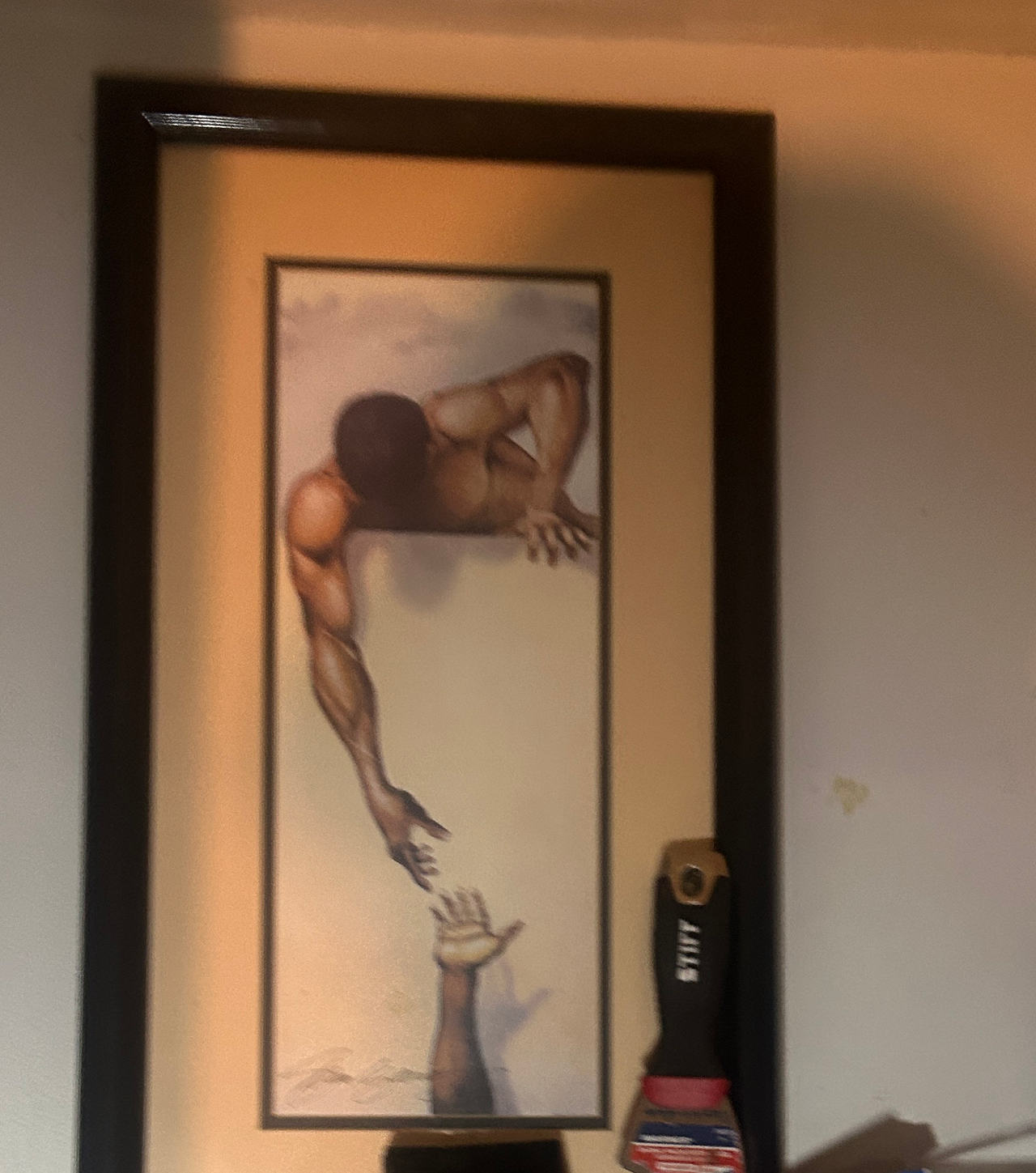 Rick Lowery 'The Helping Hand' Framed Art Print