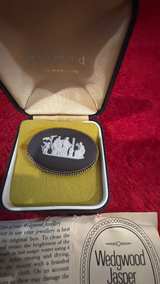 Wedgwood Black Jasperware Silver Brooch - Image 6