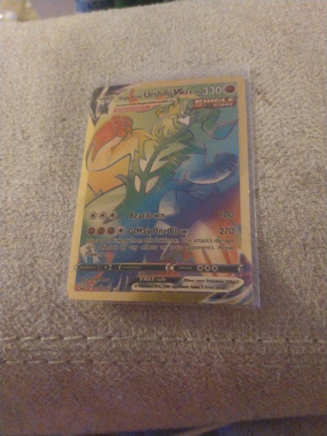 Pokémon TCG Single Strike Urshifu VMAX Battle Styles 167/163