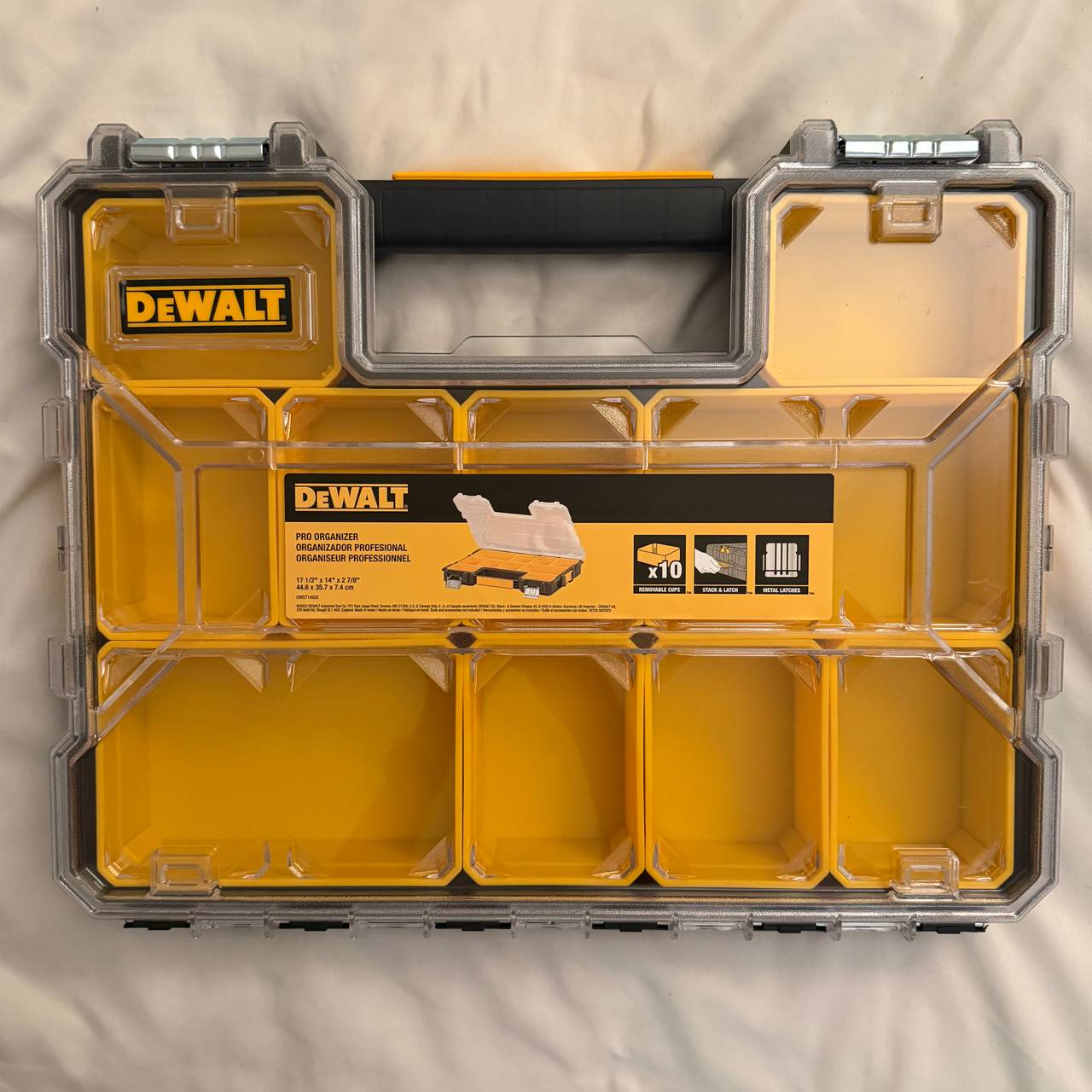 DeWalt 10-Compartment Shallow Pro Small Parts Organizer
