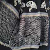 Northern Lights Custom Design Haida Eagle Cardigan Women's Small Cotton Sweater - Image 1
