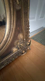 Antique Ornate Wall Mirror - Image 6