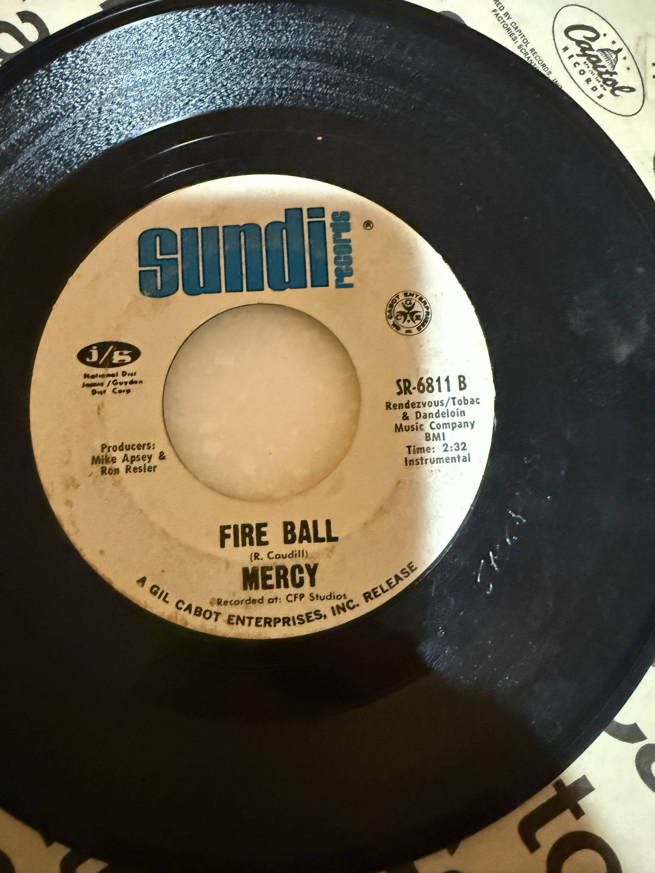Mercy - Fire Ball 7" Vinyl Single