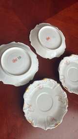 Haviland Limoges Pink Rose Saucers Set of 4 - Image 6