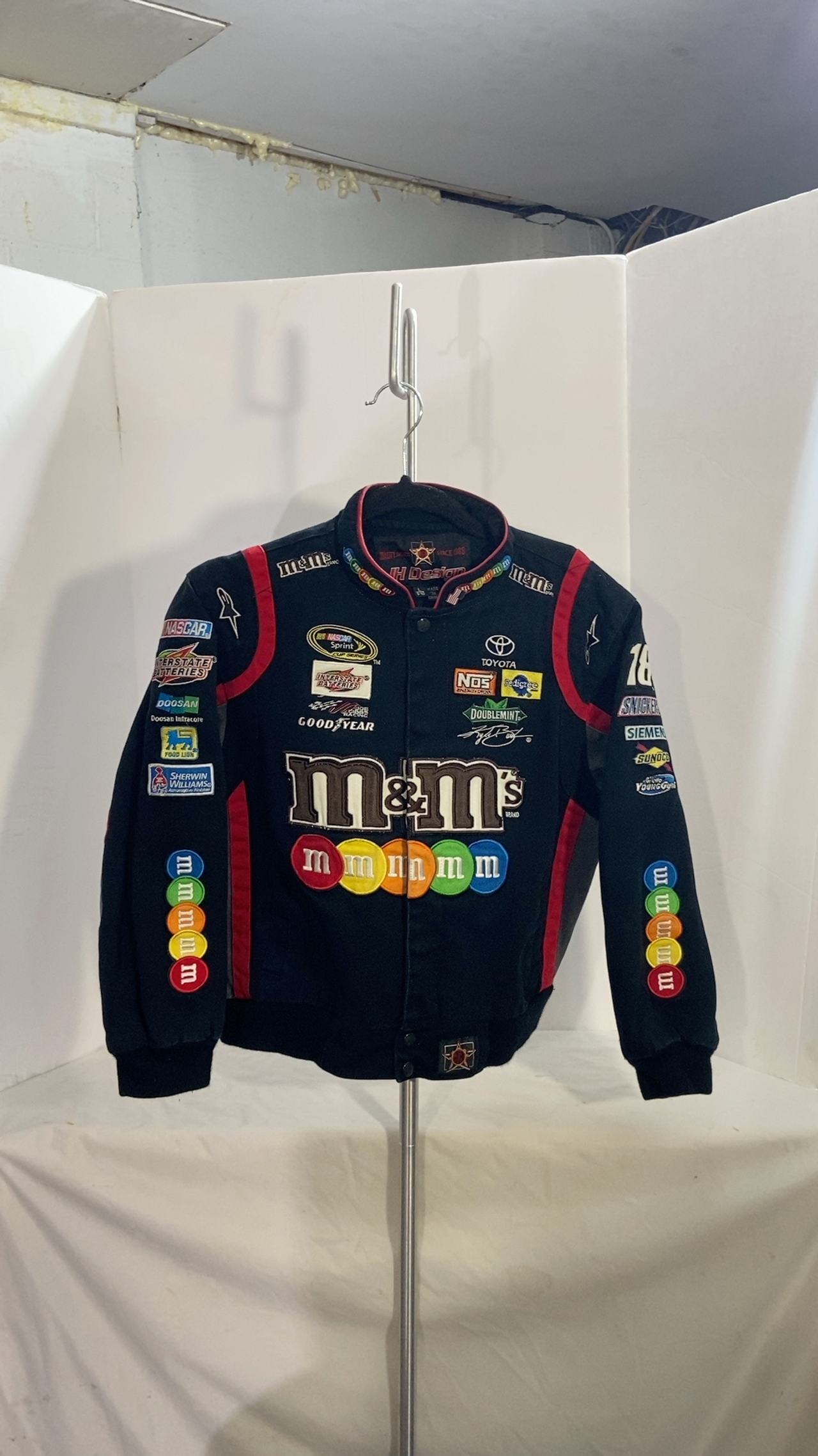 JH Design M&M's NASCAR Racing Jacket Vintage
