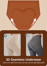 Womens Underwear Full Coverage No Show High Waisted Seamless Panties 6-Pack - Image 3