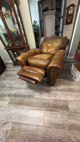 Dakota Bison Leather Recliner Chair - Image 4