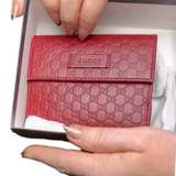 Gucci Microguccissima Red Continental Wallet - Image 7