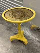 antique pedestal side table - Image 3