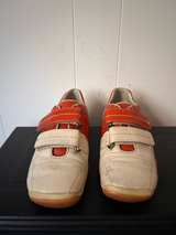 Prada Linea Rossa Beige Leather Sneakers - Image 1