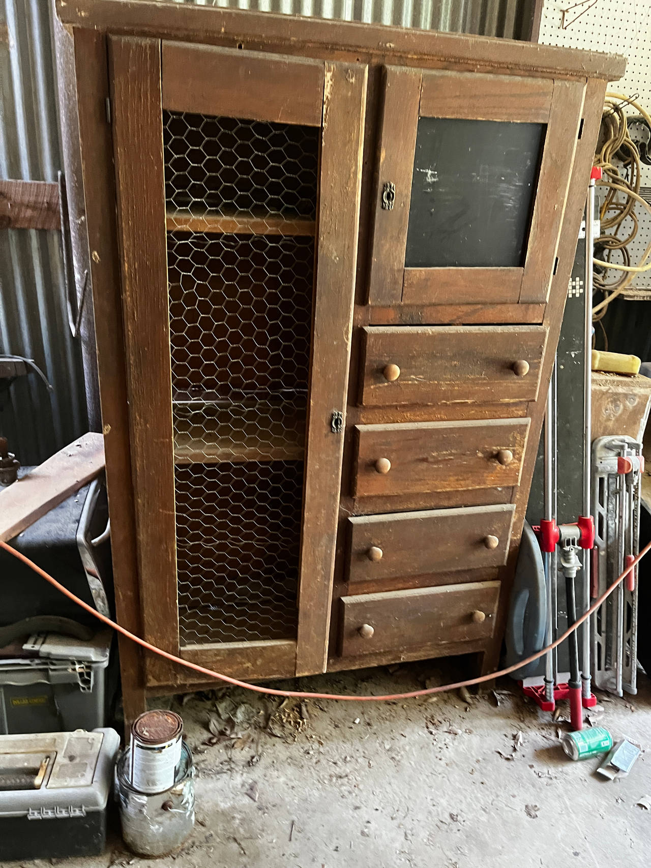 Antique Primitive Jelly Cupboard Pie Safe