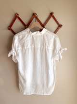 Cynthia Rowley 100% Linen Short Sleeve Shirt - Image 2