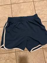 Rabbit Running Shorts Medium Blue with White Trim - Image 1