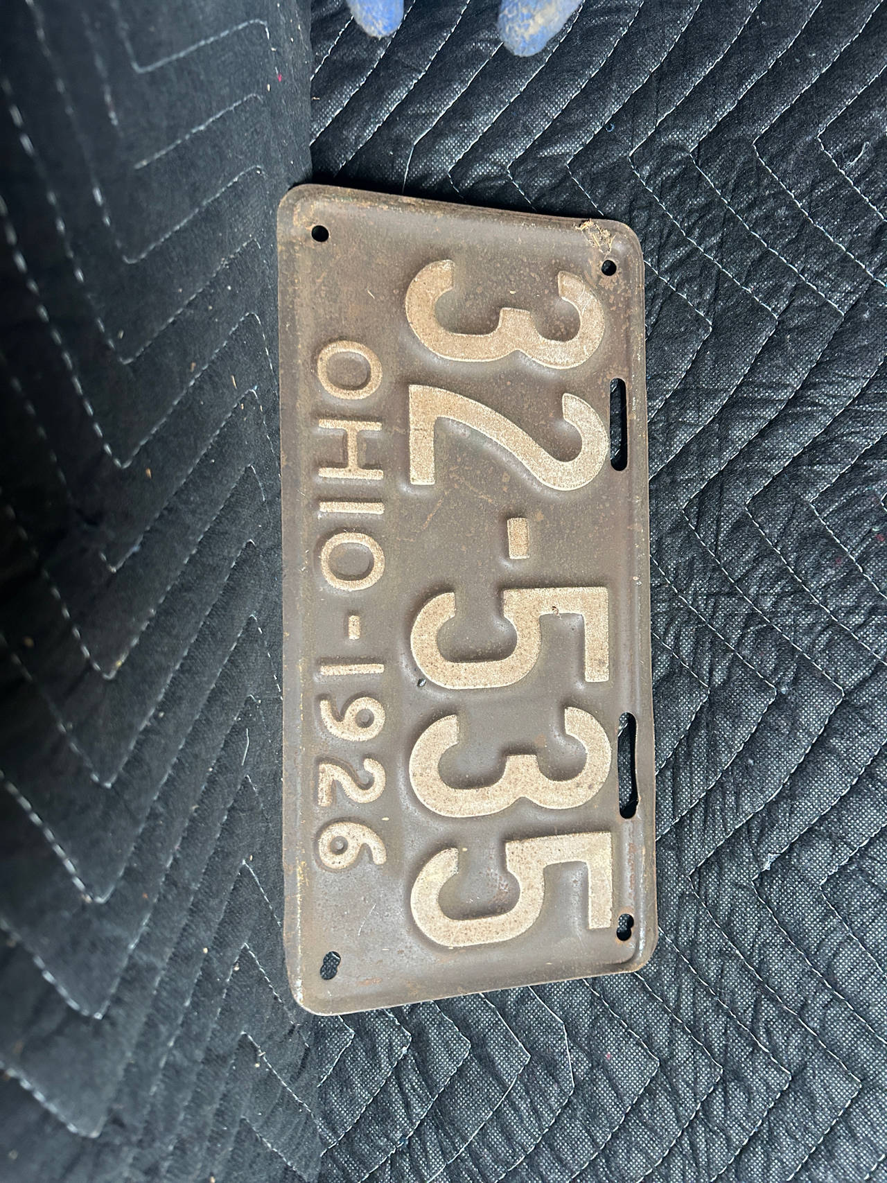 1926 Ohio License Plate
