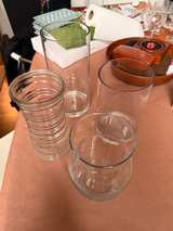 Assorted Clear Glass Vases - Image 4