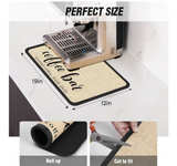DK177 Coffee Mat - Dish Drying Mat for Kitchen Counter, Hide Stain, Absorbent - Image 3