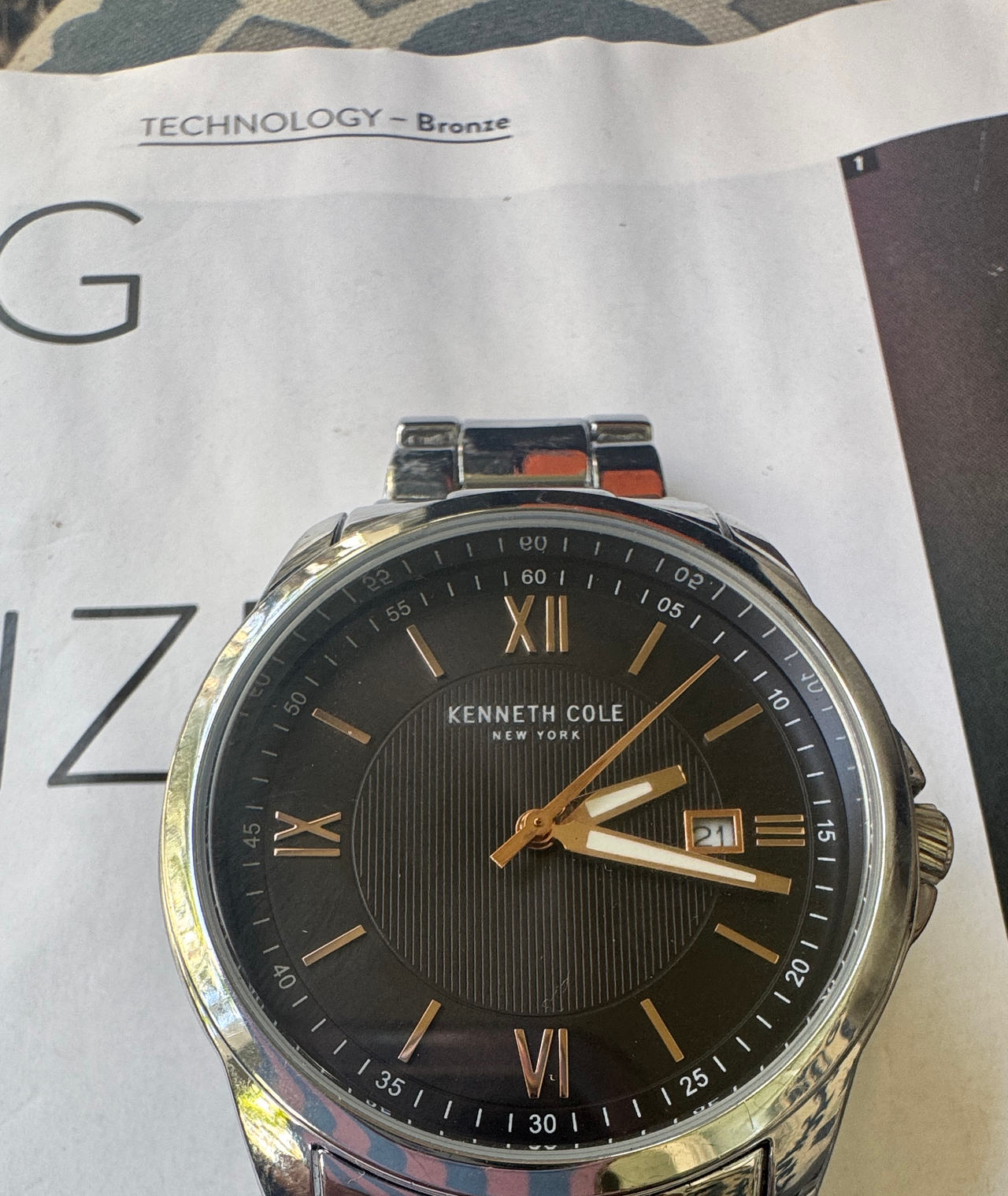 Kenneth Cole New York Stainless Steel Watch