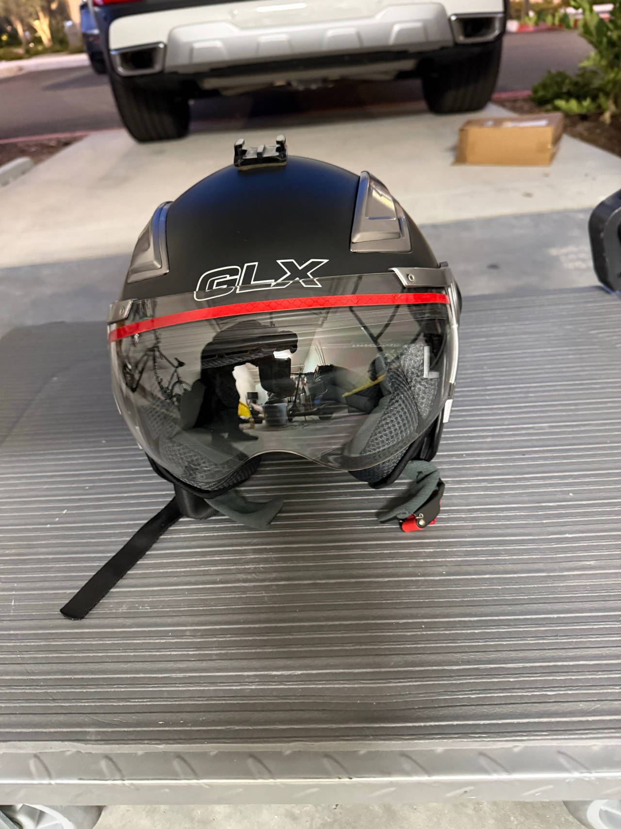 GLX GX15 Open Face Motorcycle Helmet